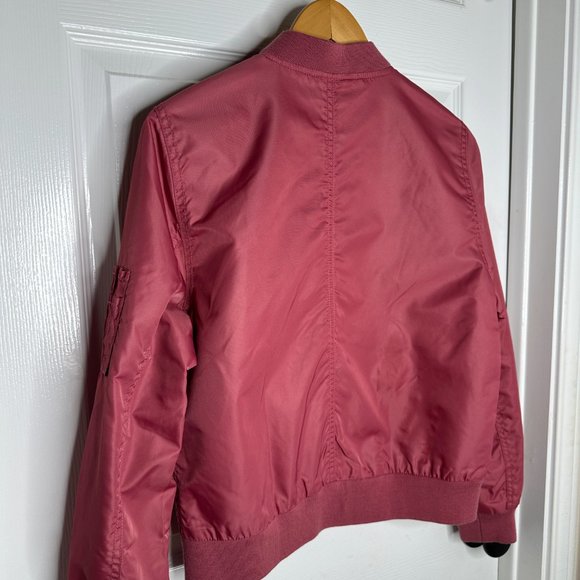 WOMEN'S GAP PINK BOMBER JACKET US SIZE M - Picture 6 of 11